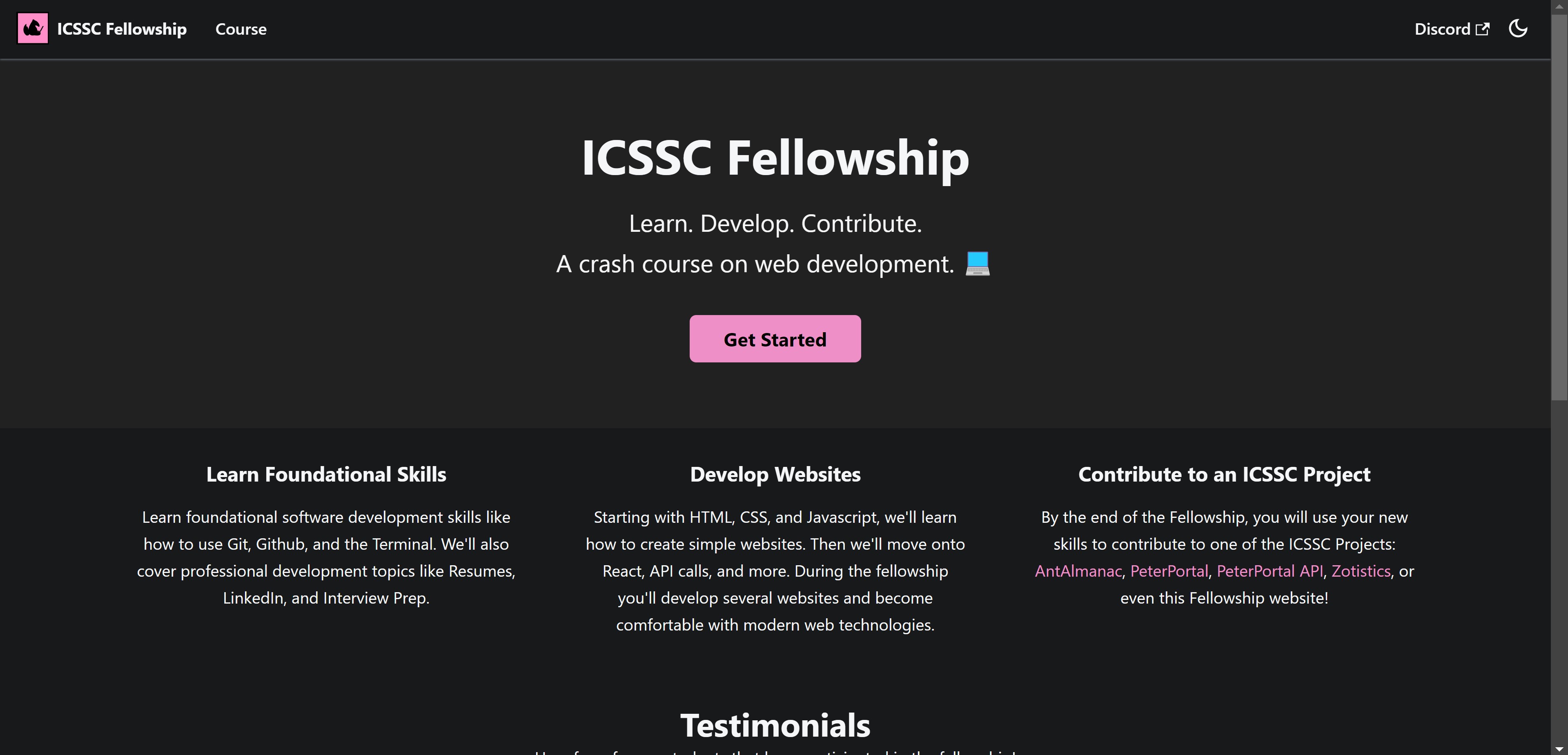 ICSSC Fellowship